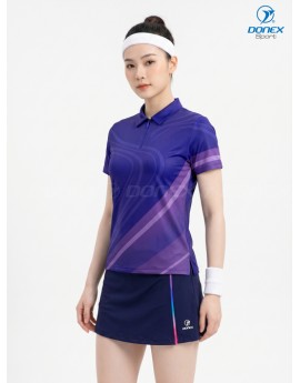 Áo thể thao nữ AC-3866-09-01 Tím phối trắng